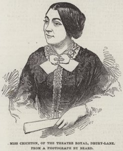 Miss Crichton van het Theatre Royal, Drury-Lane door English School