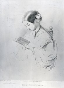 Miss Florence Nightingale (1820-1910) 1854 door English School