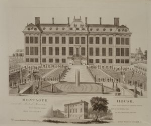 Montague House, nu het British Museum, 1813 door English School