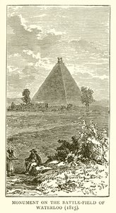 Monument op het slagveld van Waterloo (1815)