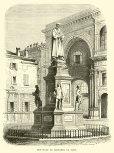 Monument voor Leonardo da Vinci door English School
