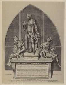 Monument voor William Beckford, tweemaal burgemeester van Londen, door John Francis Moore, Guildhall, City of London