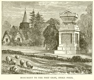 Monument voor de dichter Gray, Stoke Pogis door English School