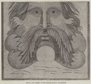 Mozaïek, net toegevoegd aan de collectie van het British Museum door English School