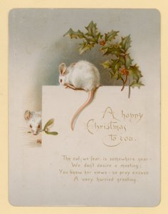 Muis, kerstkaart door English School