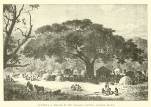 Mpwapwa, een dorp in het Usagara-land, Centraal-Afrika door English School