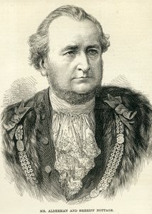 Mr. Wethouder en Sheriff Nottage uit The Illustrated London News, 10 november 1877 door English School