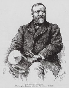Andrew Carnegie (litho) door English School