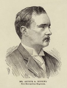 Mr Arthur A Hopkins (gravure) door English School