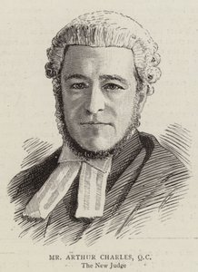 Mr Arthur Charles, QC (gravure) door English School