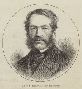 Mr C K Freshfield, MP voor Dover (gravure) door English School