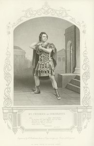 Meneer Creswick als Coriolanus, Coriolanus, Act V, scène III door English School