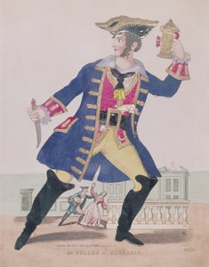 Mr. Cullen in de rol van Blueskin (Blauwbaard), pub. 1810 door English School
