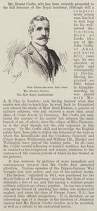 De heer Ernest Crofts, de nieuwe Royal Academician (gravure)