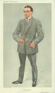 Mr Ernest Shackleton, De Zuidpool, 6 oktober 1909, Vanity Fair cartoon door English School