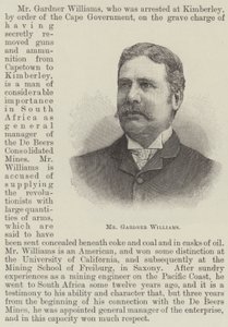 De heer Gardner Williams (gravure) door English School
