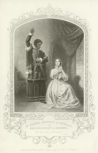 Meneer George Bennett als Othello en Mevrouw Jane Bennett als Desdemona, Othello, Act IV, scène II door English School
