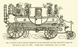 De nieuwe stoomwagen van Mr Gurney zoals deze verscheen in Regent