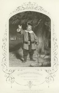 Meneer Hackett als Falstaff, De Vrolijke Vrouwtjes van Windsor, Act V, scène v