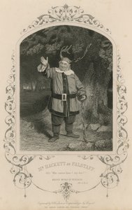 Mr Hackett als Falstaff in De Vrolijke Vrouwtjes van Windsor door English School
