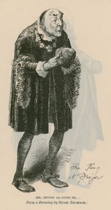 De heer Henry Irving, acteur, als Louis XI door English School