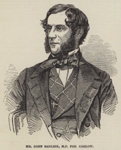 Mr John Sadleir, MP voor Carlow