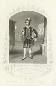 Meneer P Richings (uit Philadelphia) als Mercutio, Romeo en Julia, Act I, scène IV door English School
