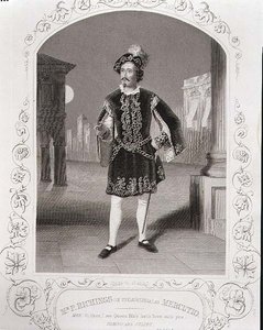 De heer P. Ritchings (uit Philadelphia) als Mercutio, Act I Scene 4 van 
