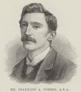 Mr Stanhope A Forbes, ARA (gravure) door English School