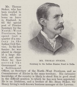 Mr. Thomas Stoker, secretaris van het Indiase hongersnoodfonds in India door English School