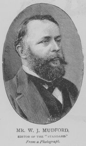 Mr W J Mudford, redacteur van de "Standard" (gravure) door English School