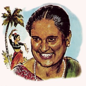 Mevrouw Bandaranaike, premier van Ceylon