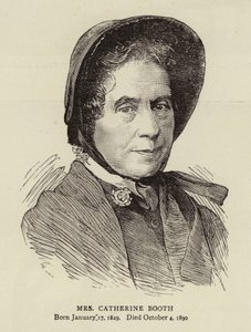 Mevrouw Catherine Booth (gravure) door English School