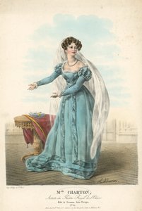 Mevrouw Charton, artiest van het Theatre Royal de l