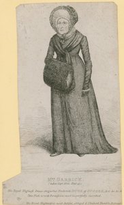 Mevrouw Garrick (Eva Marie Veigel), genomen in september 1820 door English School