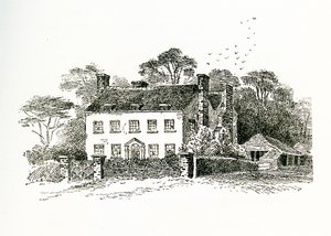 Het huis van mevrouw Snooke in Ringmer, Sussex, Engeland, 1733