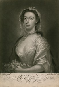 Mevrouw Woffington, actrice