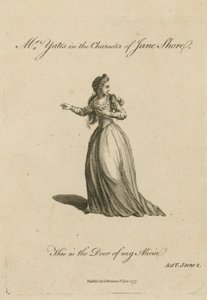 Mevrouw Yates in de rol van Jane Shore