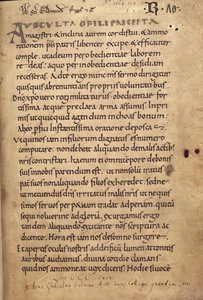 Ms. 197 f.1r Regel van St. Benedictus door English School