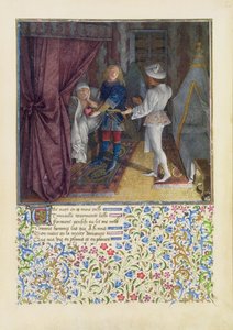 Ms. 2597 Koning René droomt: De God van de Liefde steelt zijn hart zonder dat hij het weet en geeft het aan Verlangen, facsimile editie van Livre du Coeur d