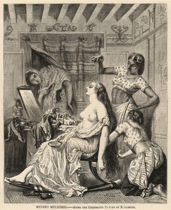Mundus muliebris, naar het beroemde schilderij van Boulanger door English School