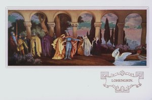 Muurschilderingen in Peter Robinson restaurant: Lohengrin
