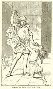 Moord op prins Arthur, 1202 door English School