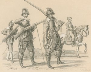 Musketeers of Fuseliers en Cavalerie, Rond 1650