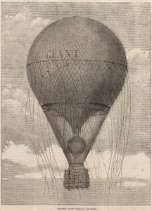 Nadars reuzenballon in Parijs door English School