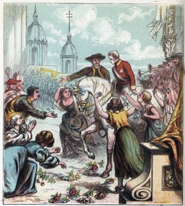 Napoleontische Oorlog: De hertog van Wellington (1769-1852) bevrijdde Madrid van de Franse greep in 1812. Wellington in Madrid