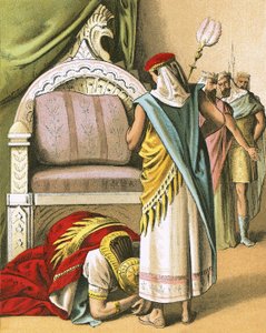 Nebukadnezar aanbidt Daniël