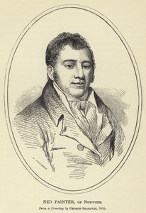 Ned Painter, van Norwich, van een tekening door George Sharples, 1824 door English School