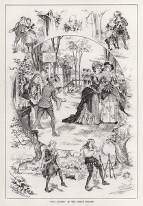 "Nell Gwynne" in het Avenue Theatre (gravure)