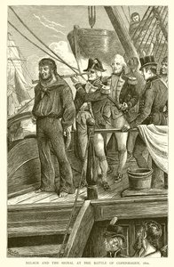 Nelson en het Signaal bij de Slag om Kopenhagen, 1801 door English School